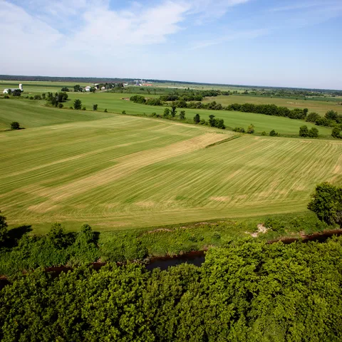Saint-Valère vu du ciel