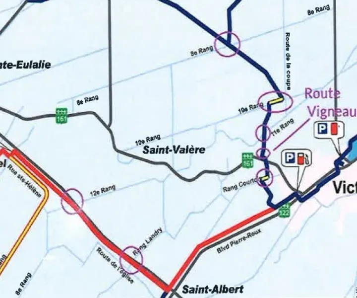 Pistes disponibles du Moto-Club Bois-Francs 2022-2023