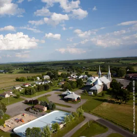Photo : Les productions Benoit Jean 819 960-8999 Saint-Valère vu du ciel