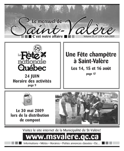 Le Mensuel de Saint-Valère Juin 2009
