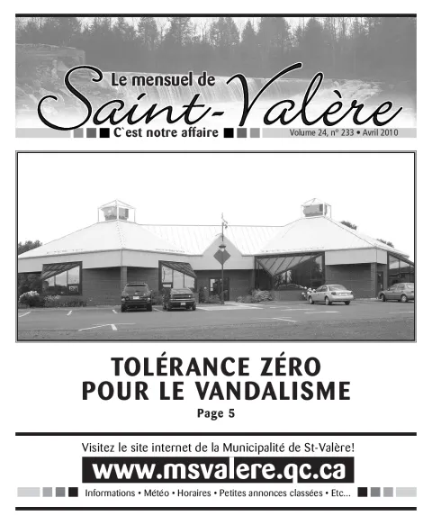 Le Mensuel de Saint-Valère Avril 2010