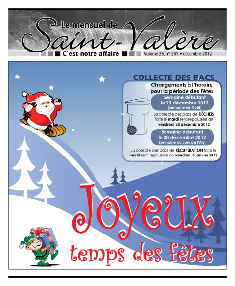 Le Mensuel de Saint-Valère Décembre 2012