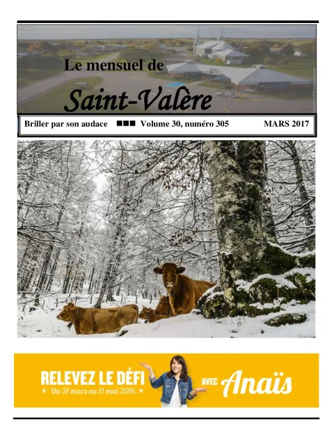 Le Mensuel de Saint-Valère Mars 2017