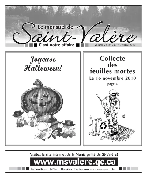 Le Mensuel de Saint-Valère Octobre 2010